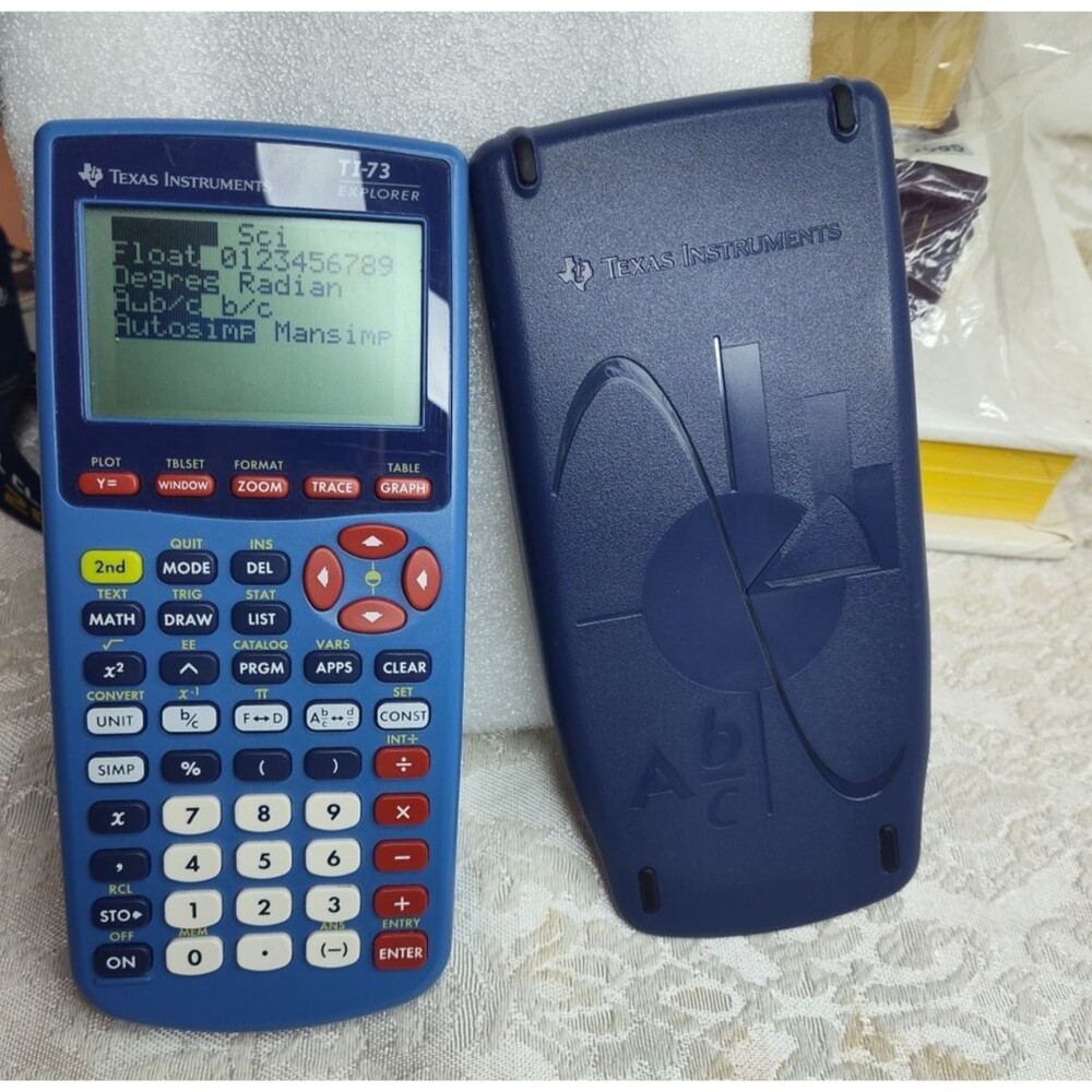 Texas Instruments TI-73 Explorer Graphing Calculator Tested Working w cover - Picture 4 of 11